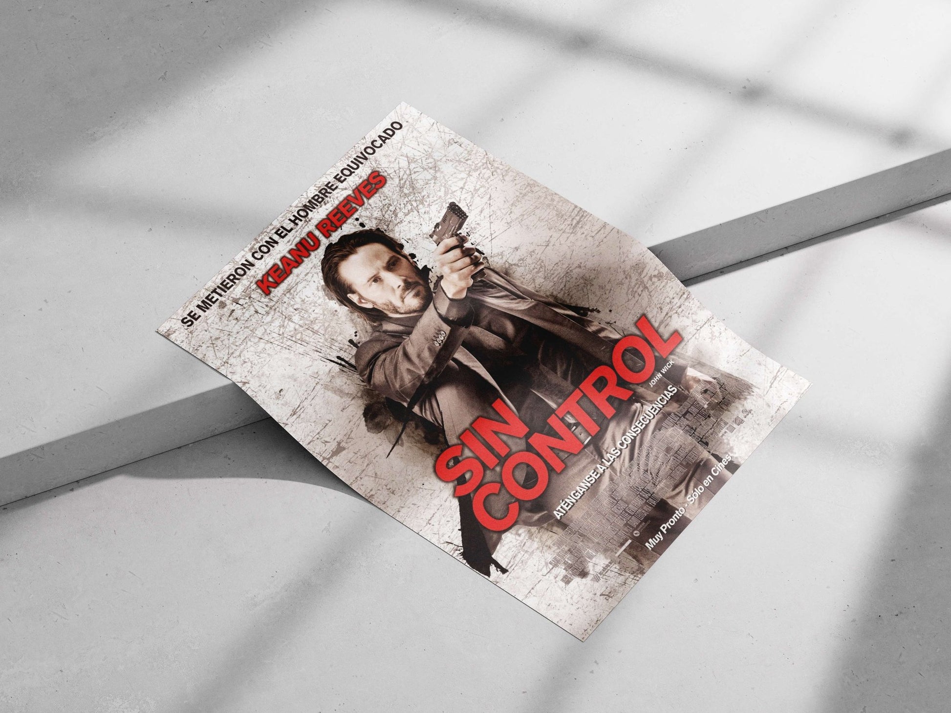 John Wick franchise (Keanu Reeves) Main Subject: John Wick franchise (Keanu Reeves) Matte poster print — Hollywood wall art