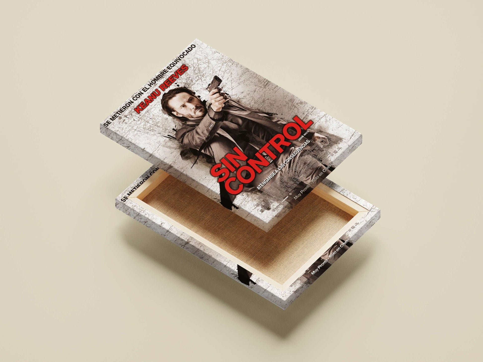 John Wick franchise (Keanu Reeves) Main Subject: John Wick franchise (Keanu Reeves) Canvas wall art — Hollywood wall art