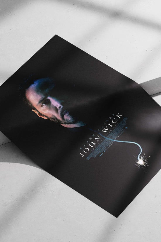 Keanu Reeves as John Wick from the John Wick franchise Main Subject: Keanu Reeves as John Wick from the John Wick franchise