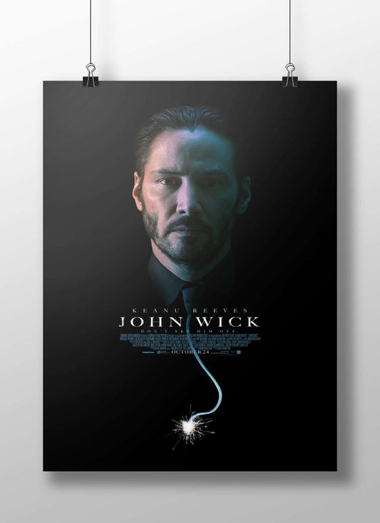 Keanu Reeves as John Wick from the John Wick franchise Main Subject: Keanu Reeves as John Wick from the John Wick franchise