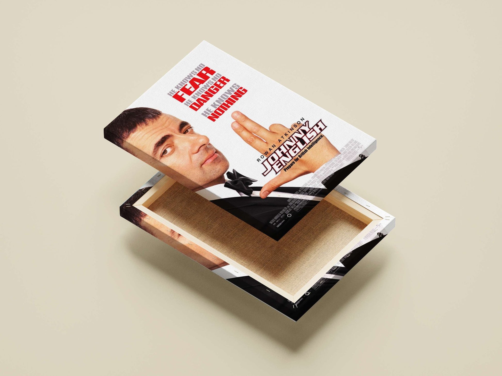 Johnny English (film) Main Subject: Johnny English (film) Canvas wall art — Hollywood wall art India | PosterBoizz