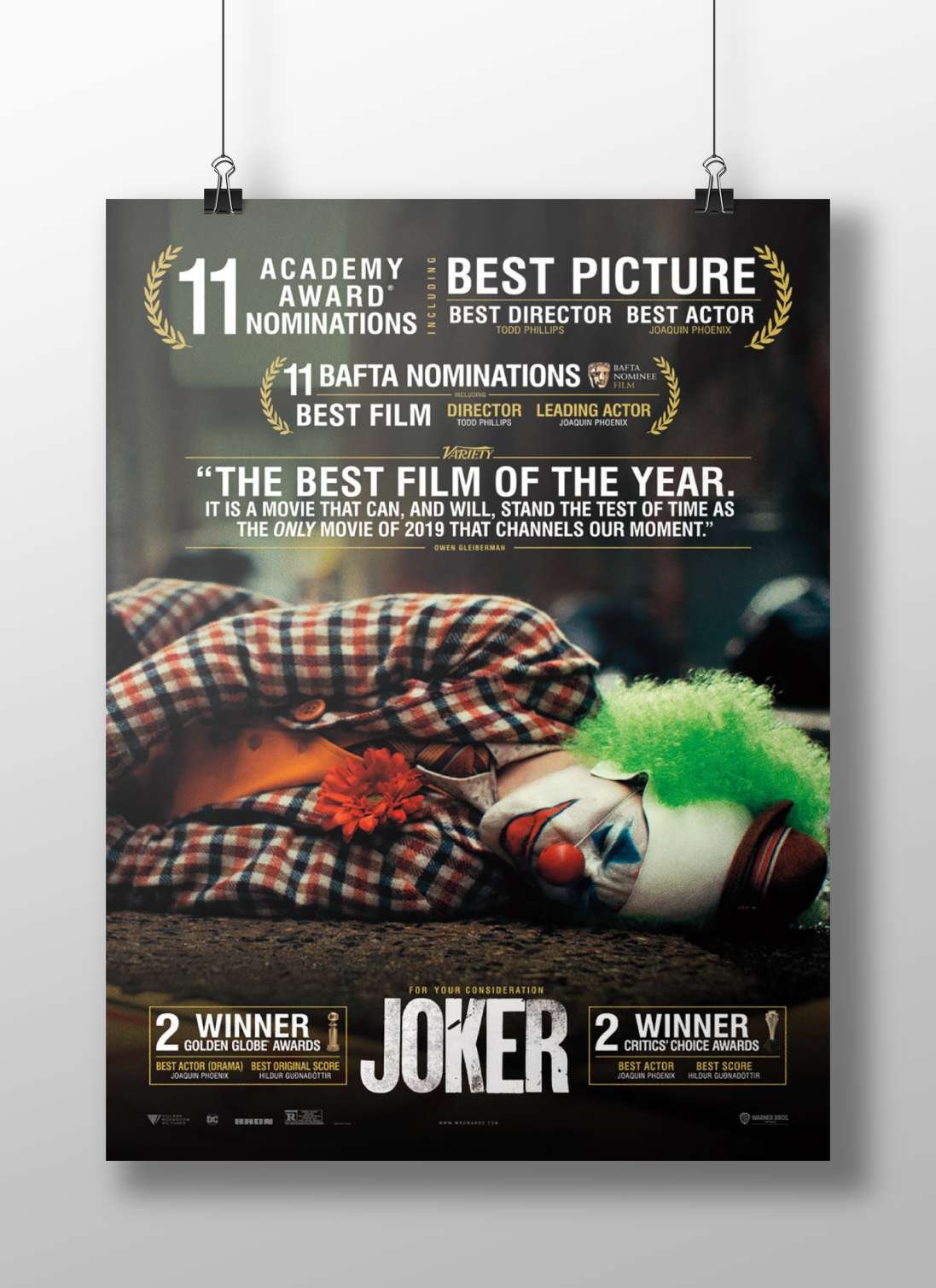 Joker (2019 film) Main Subject: Joker (2019 film) Matte BoizzBoard rigid print — Bollywood wall art India | PosterBoizz