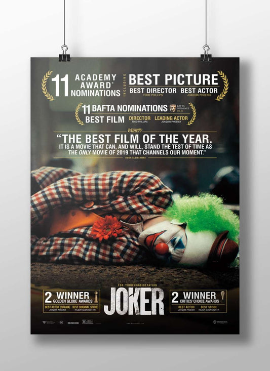 Joker (2019 film) Main Subject: Joker (2019 film) Matte BoizzBoard rigid print — Bollywood wall art India | PosterBoizz