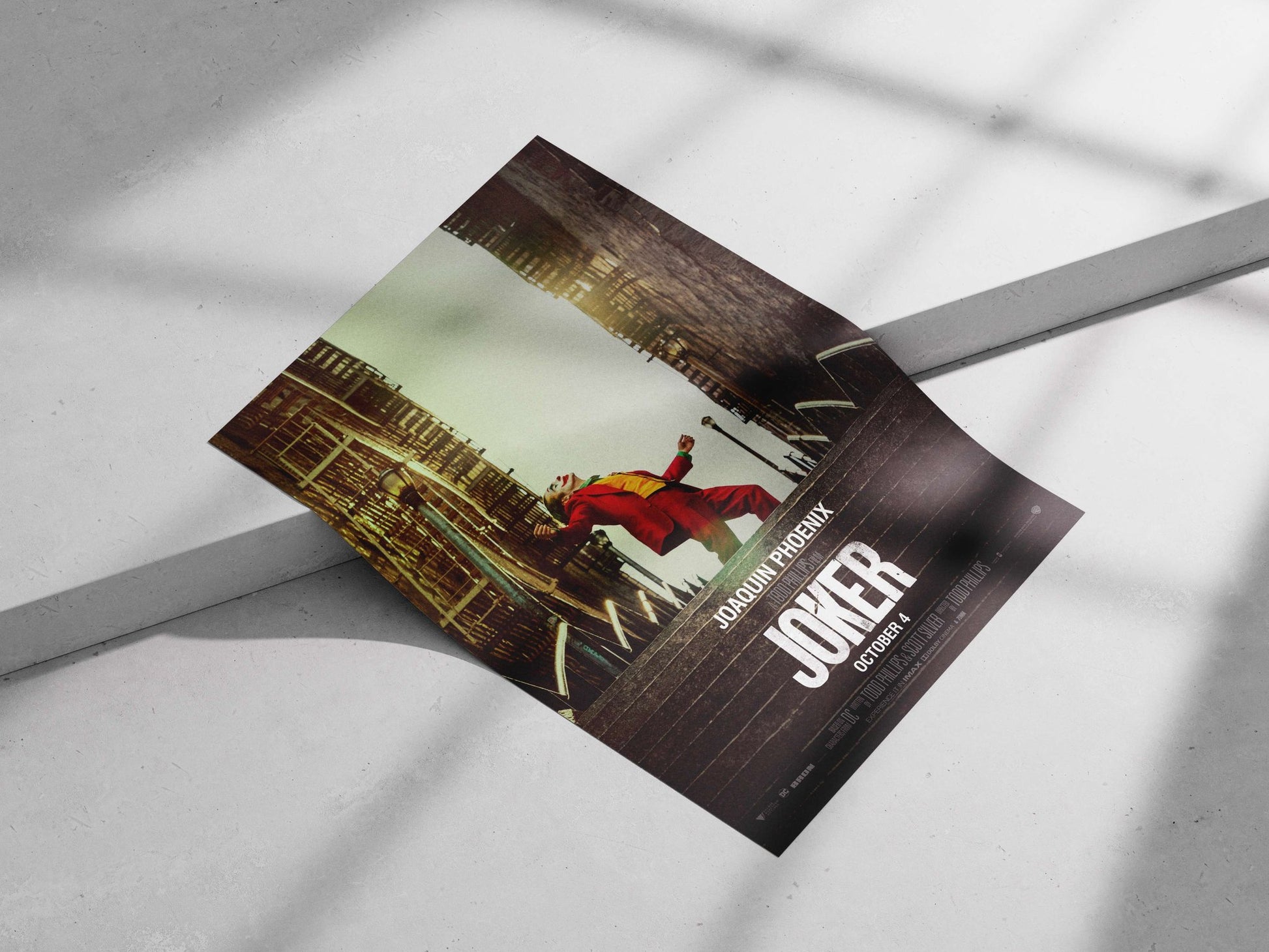 Joaquin Phoenix as Joker (DC Comics character) Main Subject: Joaquin Phoenix as Joker (DC Comics character) Matte poster