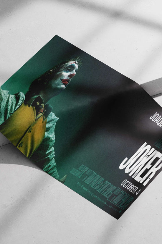 Joaquin Phoenix as the Joker (DC Comics character). Main Subject: Joaquin Phoenix as the Joker (DC Comics character). Matte