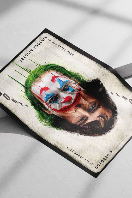 Joker (DC Comics character, 2019 film) Main Subject: Joker (DC Comics character, 2019 film) Matte poster print — Superhero