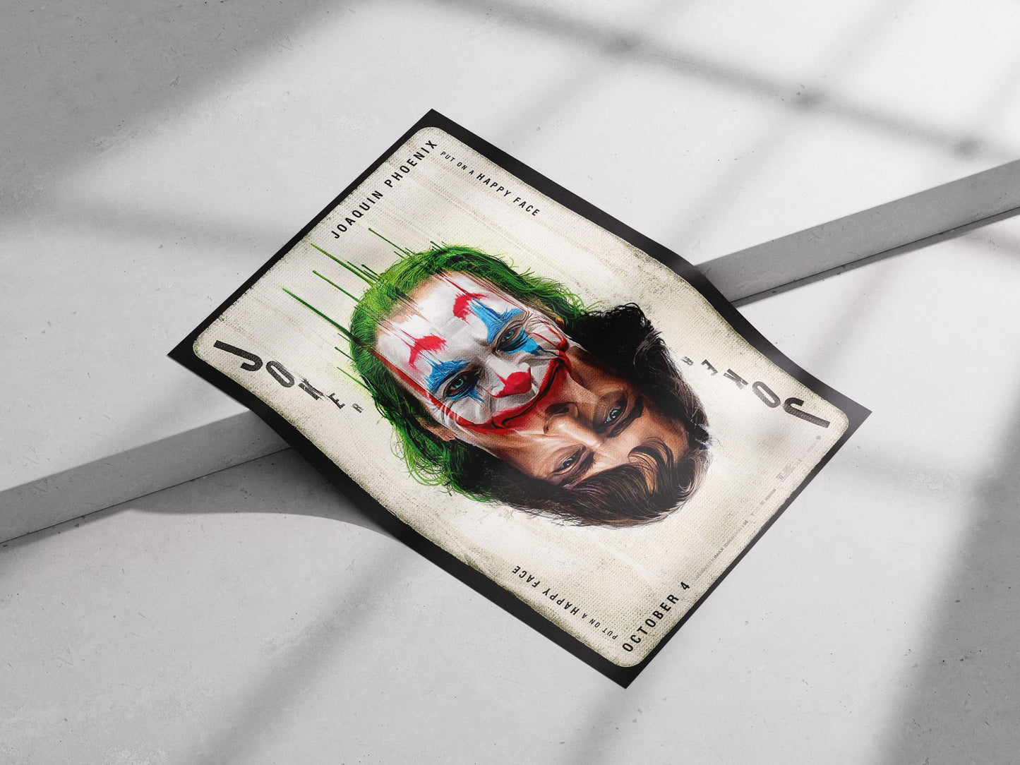 Joker (DC Comics character, 2019 film) Main Subject: Joker (DC Comics character, 2019 film) Matte poster print — Superhero