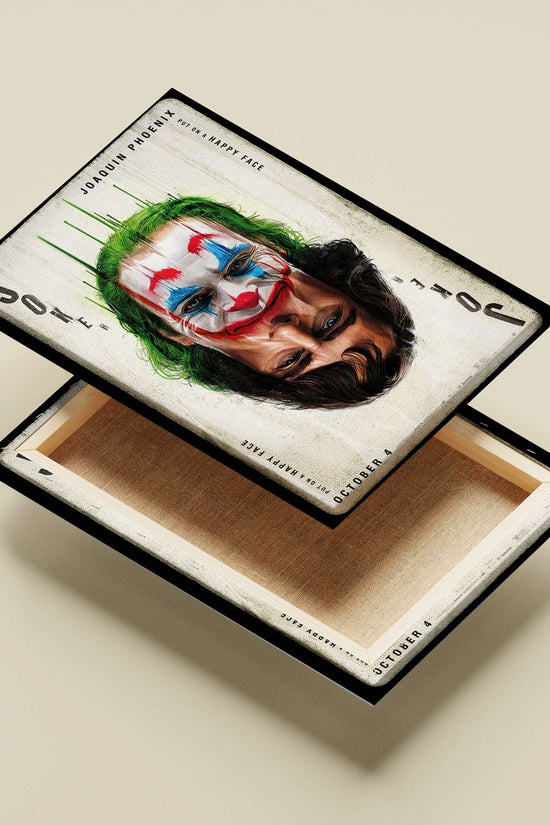 Joker (DC Comics character, 2019 film) Main Subject: Joker (DC Comics character, 2019 film) Canvas wall art — Superhero wall