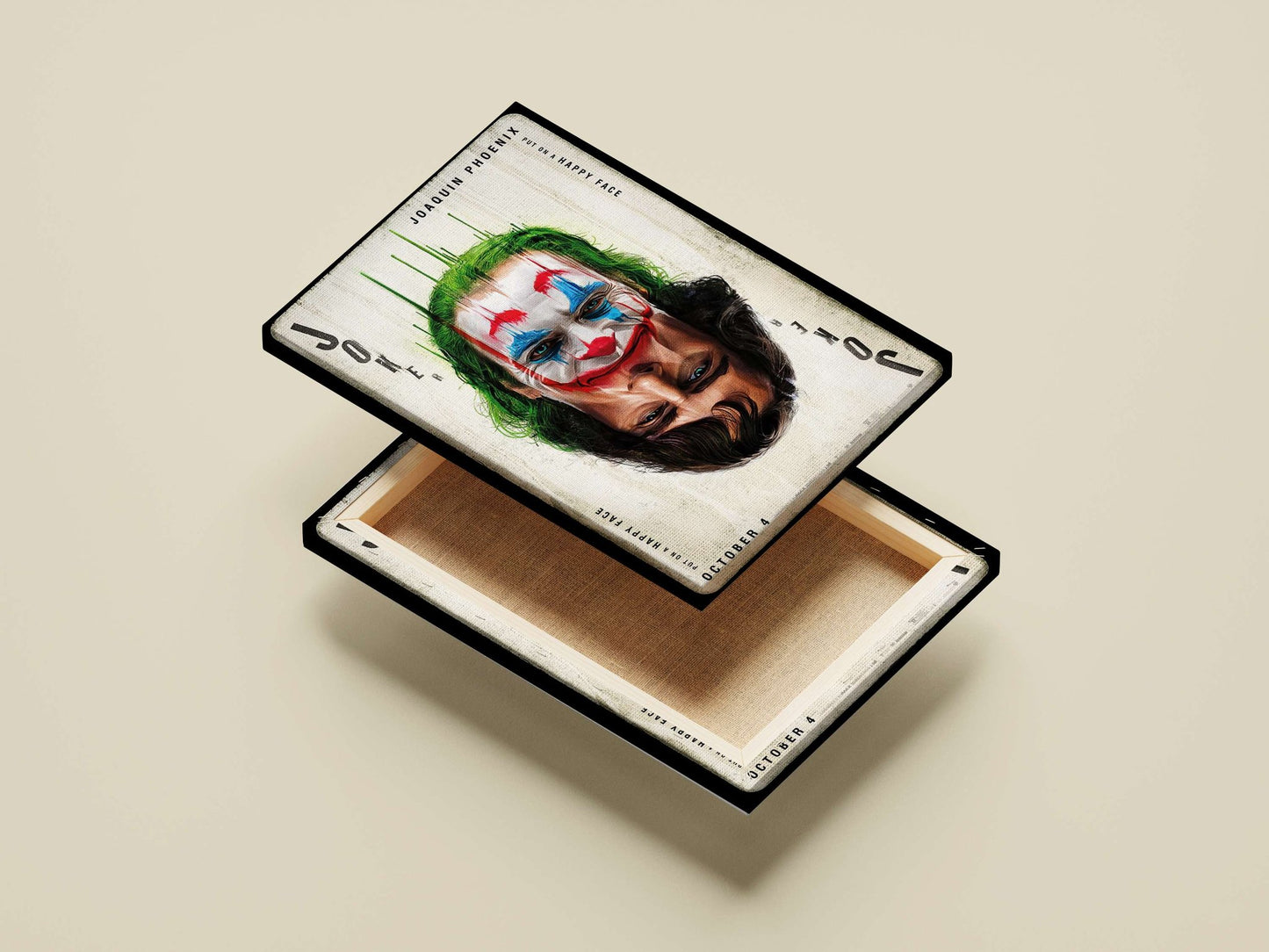 Joker (DC Comics character, 2019 film) Main Subject: Joker (DC Comics character, 2019 film) Canvas wall art — Superhero wall