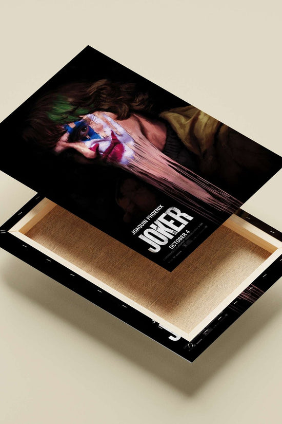 Joaquin Phoenix as the Joker (DC Comics) Main Subject: Joaquin Phoenix as the Joker (DC Comics) Canvas wall art — Hollywood