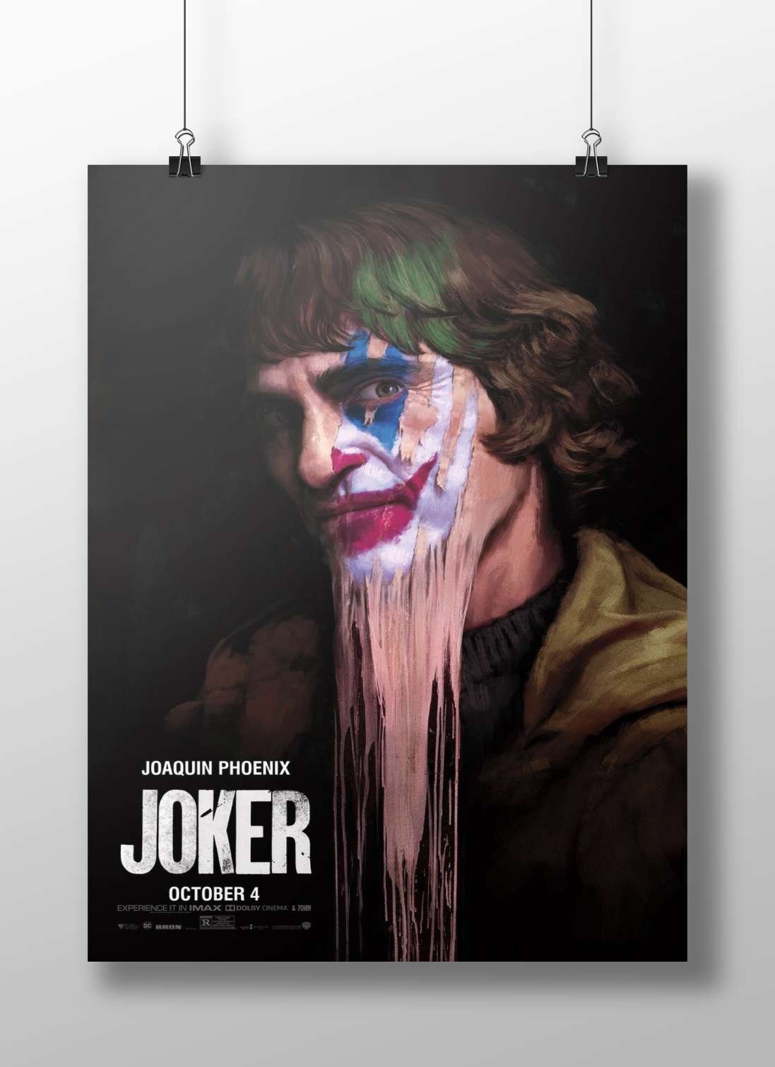 Joaquin Phoenix as the Joker (DC Comics) Main Subject: Joaquin Phoenix as the Joker (DC Comics) Matte BoizzBoard rigid print
