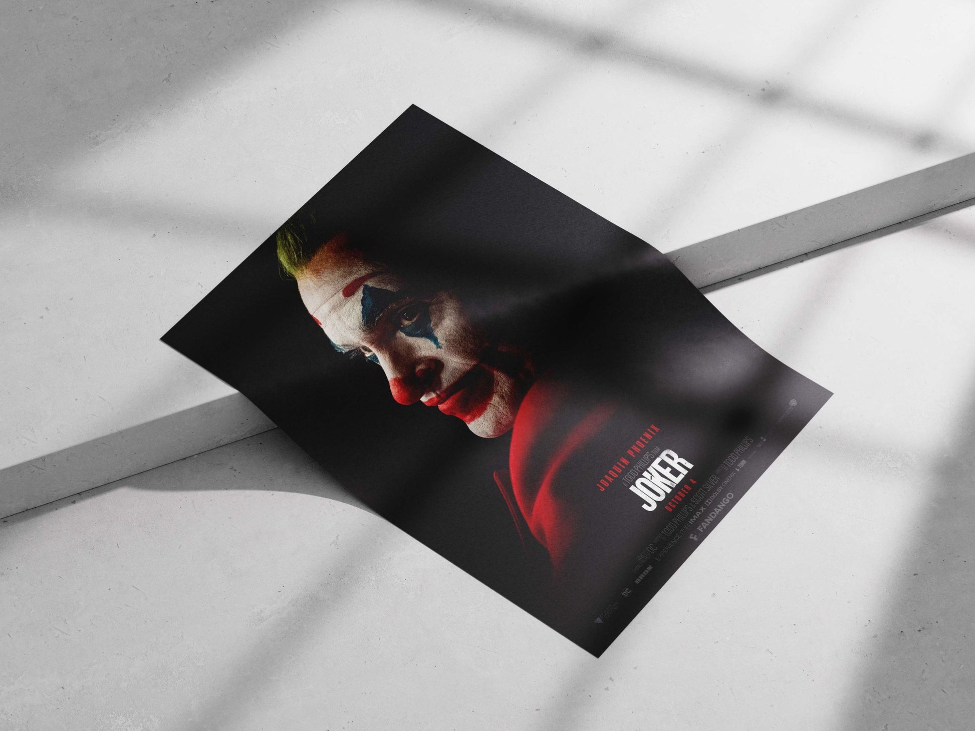 Joker (2019 film character, DC Comics franchise) Main Subject: Joker (2019 film character, DC Comics franchise) Matte poster