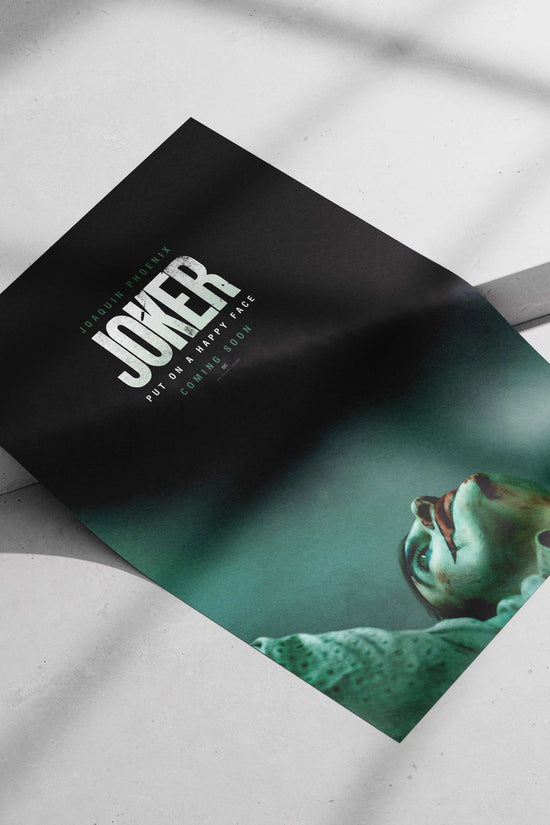 Joaquin Phoenix as Joker (2019 film, DC Comics) Main Subject: Joaquin Phoenix as Joker (2019 film, DC Comics) Matte poster