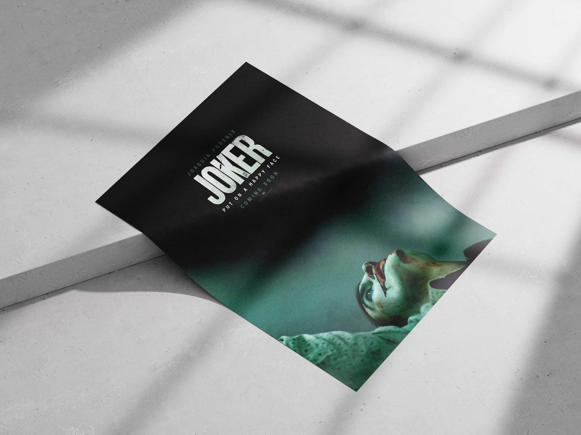 Joaquin Phoenix as Joker (2019 film, DC Comics) Main Subject: Joaquin Phoenix as Joker (2019 film, DC Comics) Matte poster