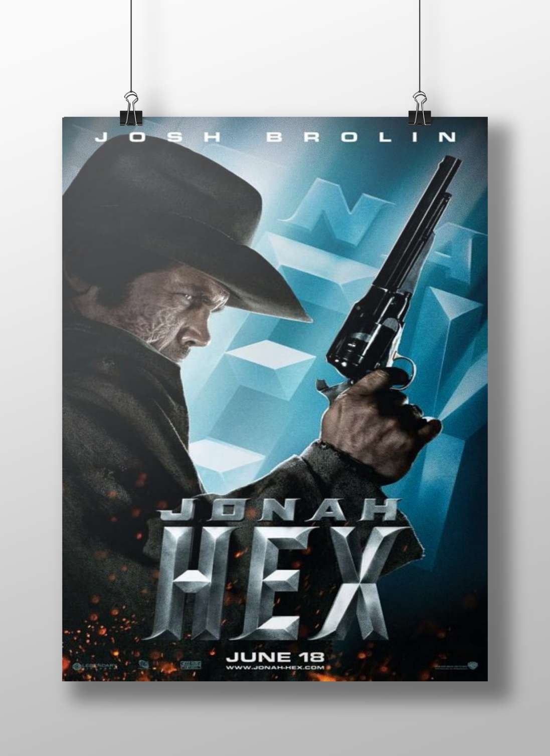 Jonah Hex (DC Comics character) in the movie poster Main Subject: Jonah Hex (DC Comics character) in the movie poster Matte