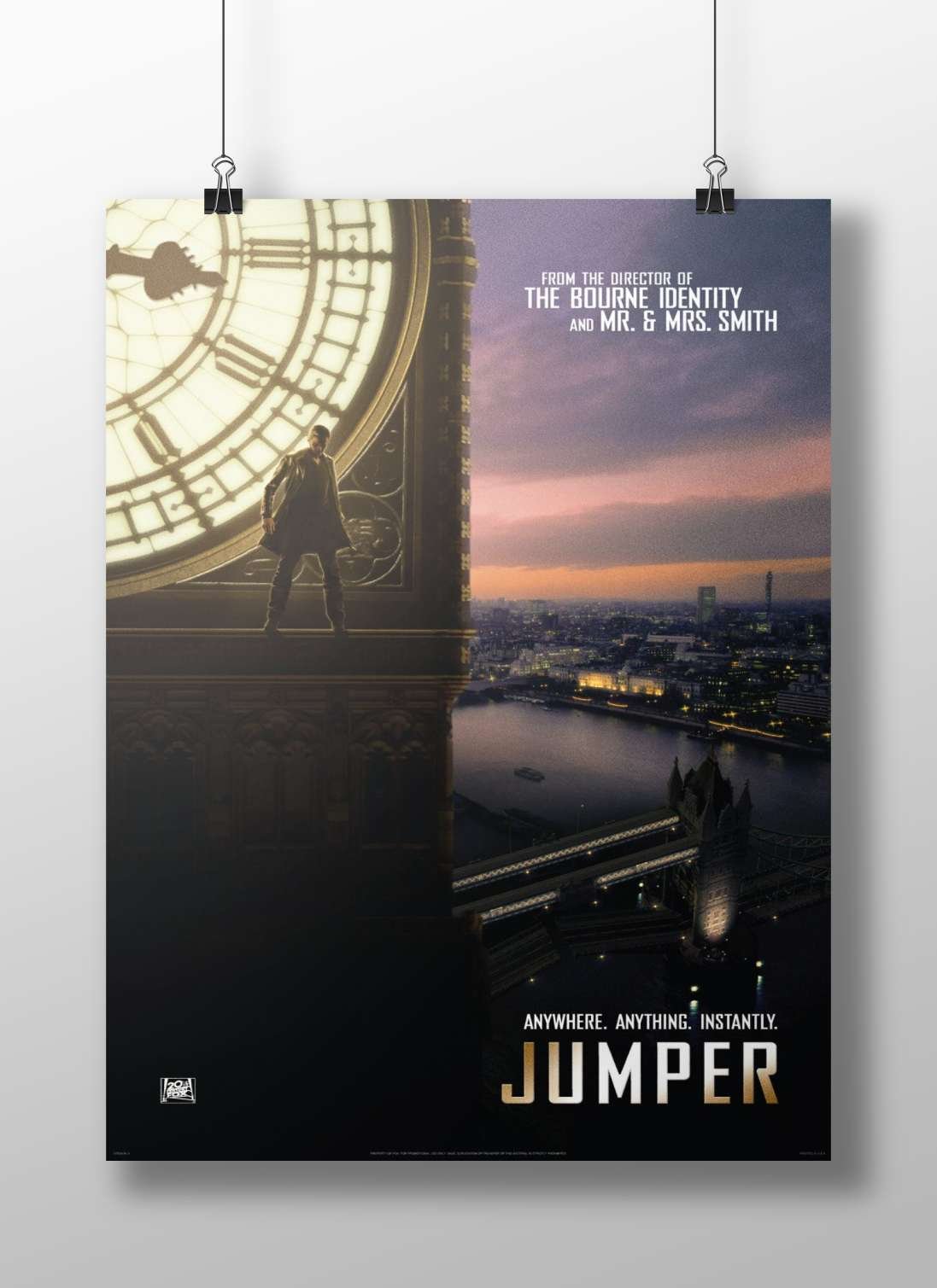 Jumper (the film) Main Subject: Jumper (the film) Matte BoizzBoard rigid print — Bollywood wall art India | PosterBoizz