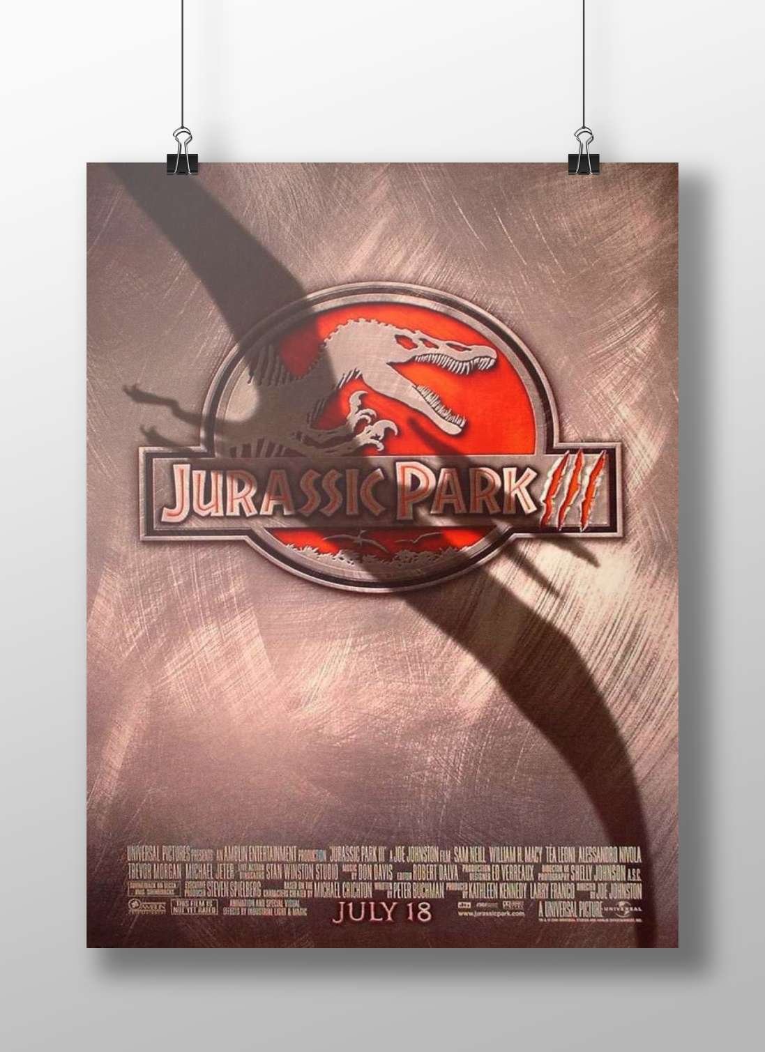 Jurassic Park III Main Subject: Jurassic Park III Matte BoizzBoard rigid print — Hollywood wall art India | PosterBoizz