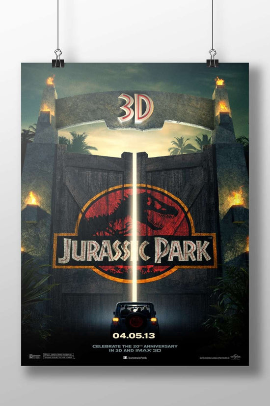 Jurassic Park Main Subject: Jurassic Park Matte BoizzBoard rigid print — Bollywood wall art India | PosterBoizz