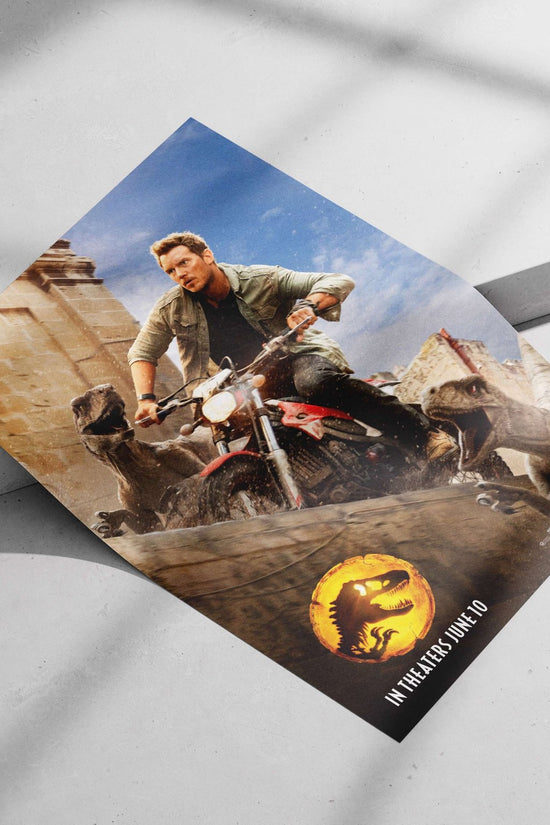 Jurassic World: Fallen Kingdom Main Subject: Jurassic World: Fallen Kingdom Matte poster print — Bollywood wall art India |