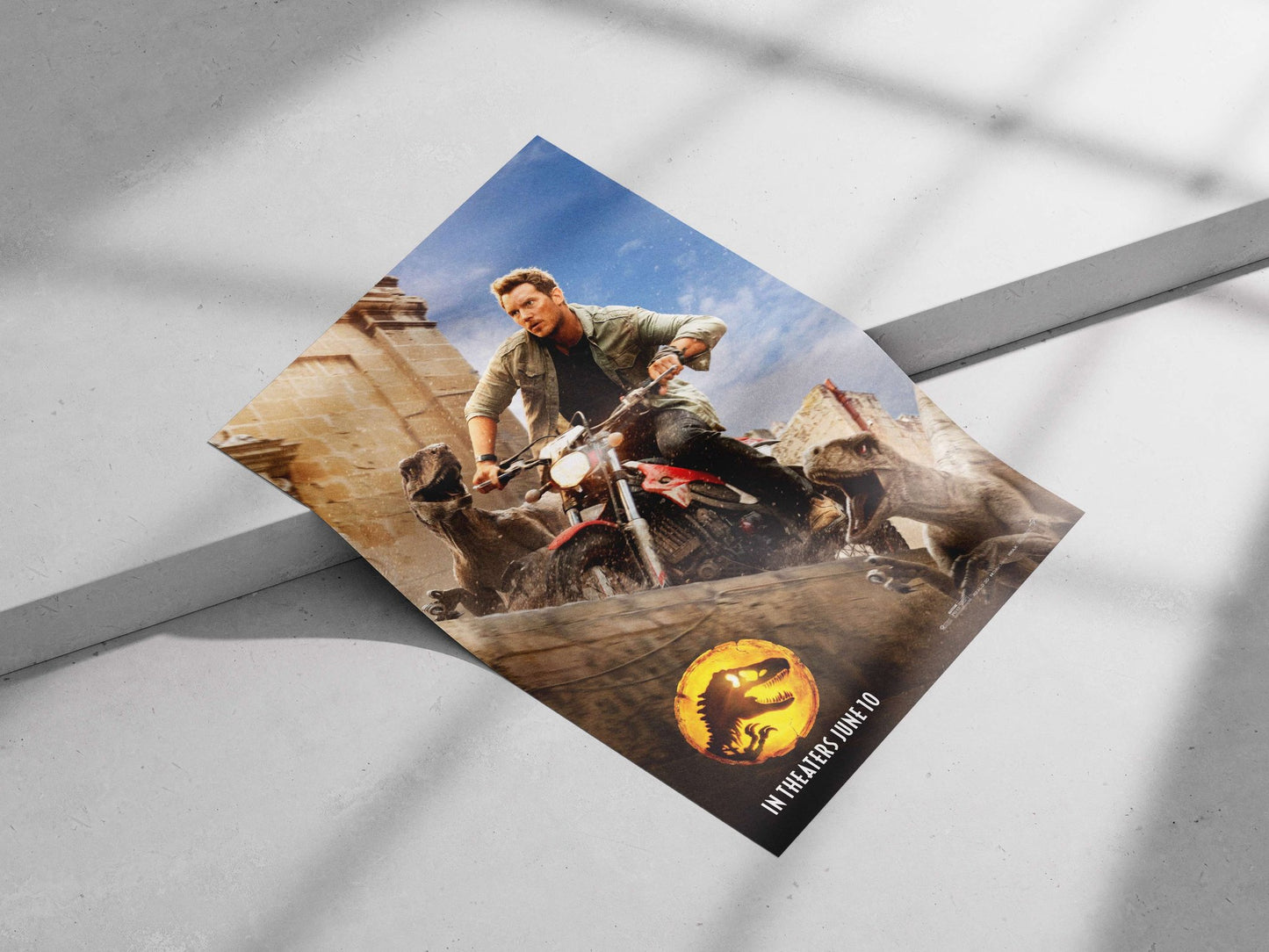 Jurassic World: Fallen Kingdom Main Subject: Jurassic World: Fallen Kingdom Matte poster print — Bollywood wall art India |