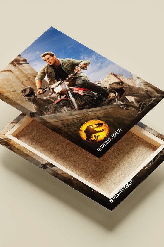 Jurassic World: Fallen Kingdom Main Subject: Jurassic World: Fallen Kingdom Canvas wall art — Bollywood wall art India |