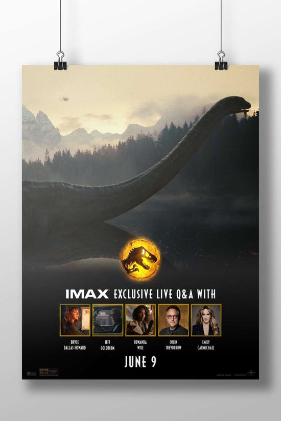 The IMAX-exclusive live Q&A event for the Jurassic World franchise with Bryce Dallas Howard, Jeff Goldblum, Dewanda Wise,