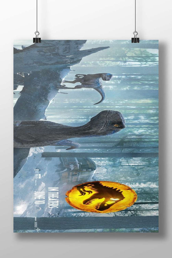 Velociraptor and Tyrannosaurus rex from Jurassic Park franchise Main Subject: Velociraptor and Tyrannosaurus rex from