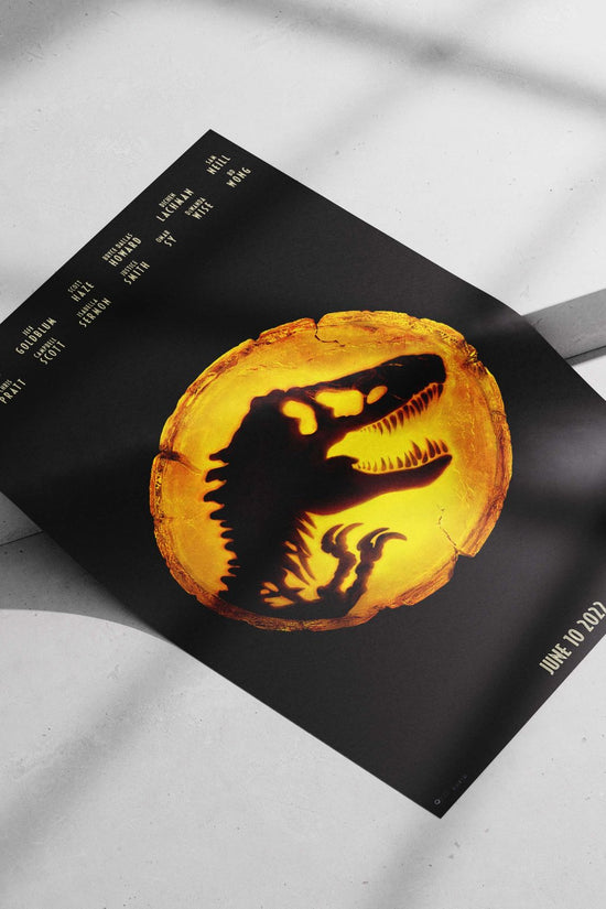 T-Rex fossil (Jurassic Park franchise) Main Subject: T-Rex fossil (Jurassic Park franchise) Matte poster print — Art wall