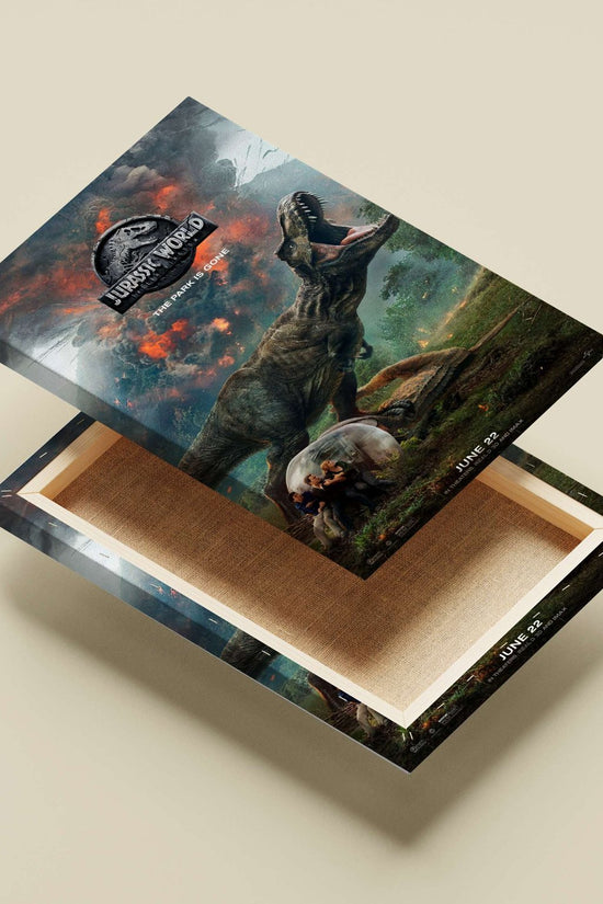 Jurassic World: Fallen Kingdom Main Subject: Jurassic World: Fallen Kingdom Canvas wall art — Bollywood wall art India |