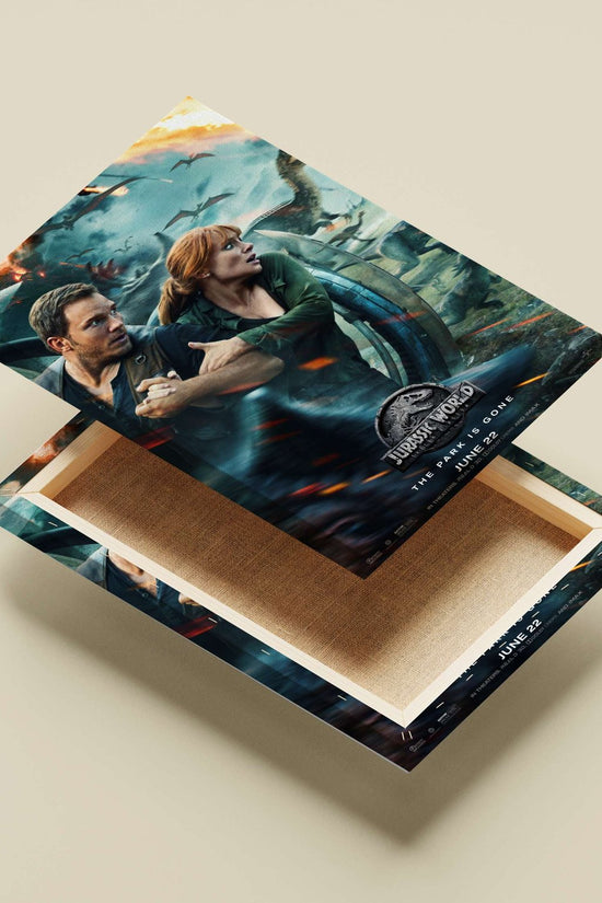 Jurassic World: Fallen Kingdom (film) Main Subject: Jurassic World: Fallen Kingdom (film) Canvas wall art — Bollywood wall