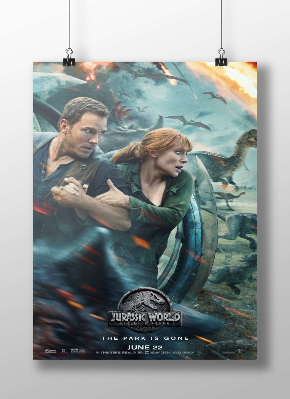 Jurassic World: Fallen Kingdom (film) Main Subject: Jurassic World: Fallen Kingdom (film) Matte BoizzBoard rigid print —
