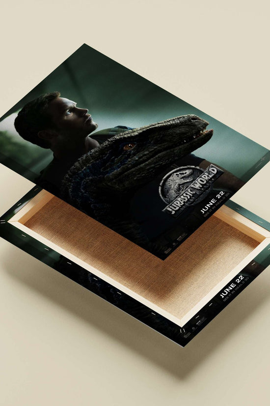 Indoraptor from Jurassic World: Fallen Kingdom Main Subject: Indoraptor from Jurassic World: Fallen Kingdom Canvas wall art
