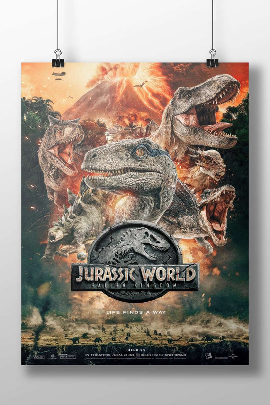 Jurassic World: Fallen Kingdom Main Subject: Jurassic World: Fallen Kingdom Matte BoizzBoard rigid print — Bollywood wall