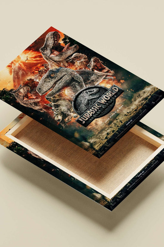 Jurassic World: Fallen Kingdom Main Subject: Jurassic World: Fallen Kingdom Canvas wall art — Bollywood wall art India |