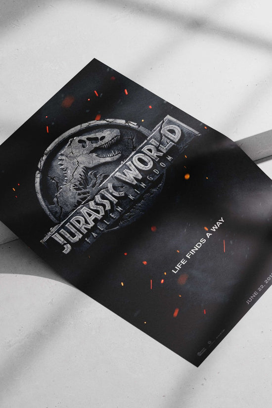 Jurassic World: Fallen Kingdom Main Subject: Jurassic World: Fallen Kingdom Matte poster print — Bollywood wall art India |