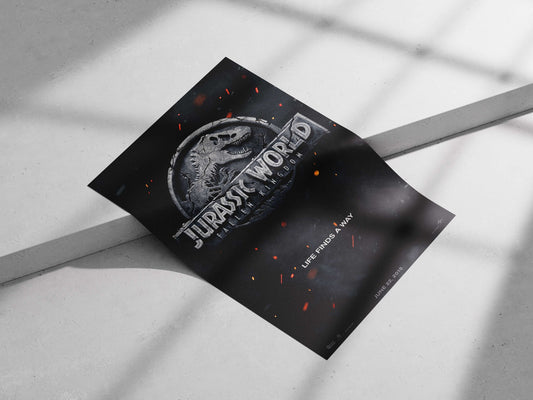 Jurassic World: Fallen Kingdom Main Subject: Jurassic World: Fallen Kingdom Matte poster print — Bollywood wall art India |