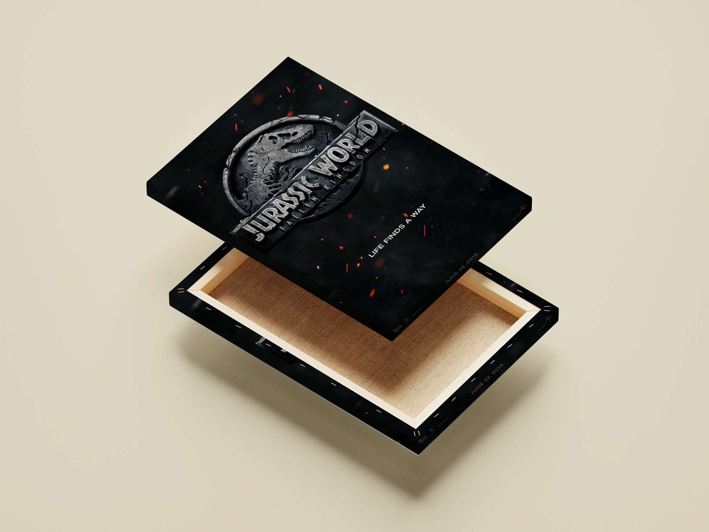 Jurassic World: Fallen Kingdom Main Subject: Jurassic World: Fallen Kingdom Canvas wall art — Bollywood wall art India |