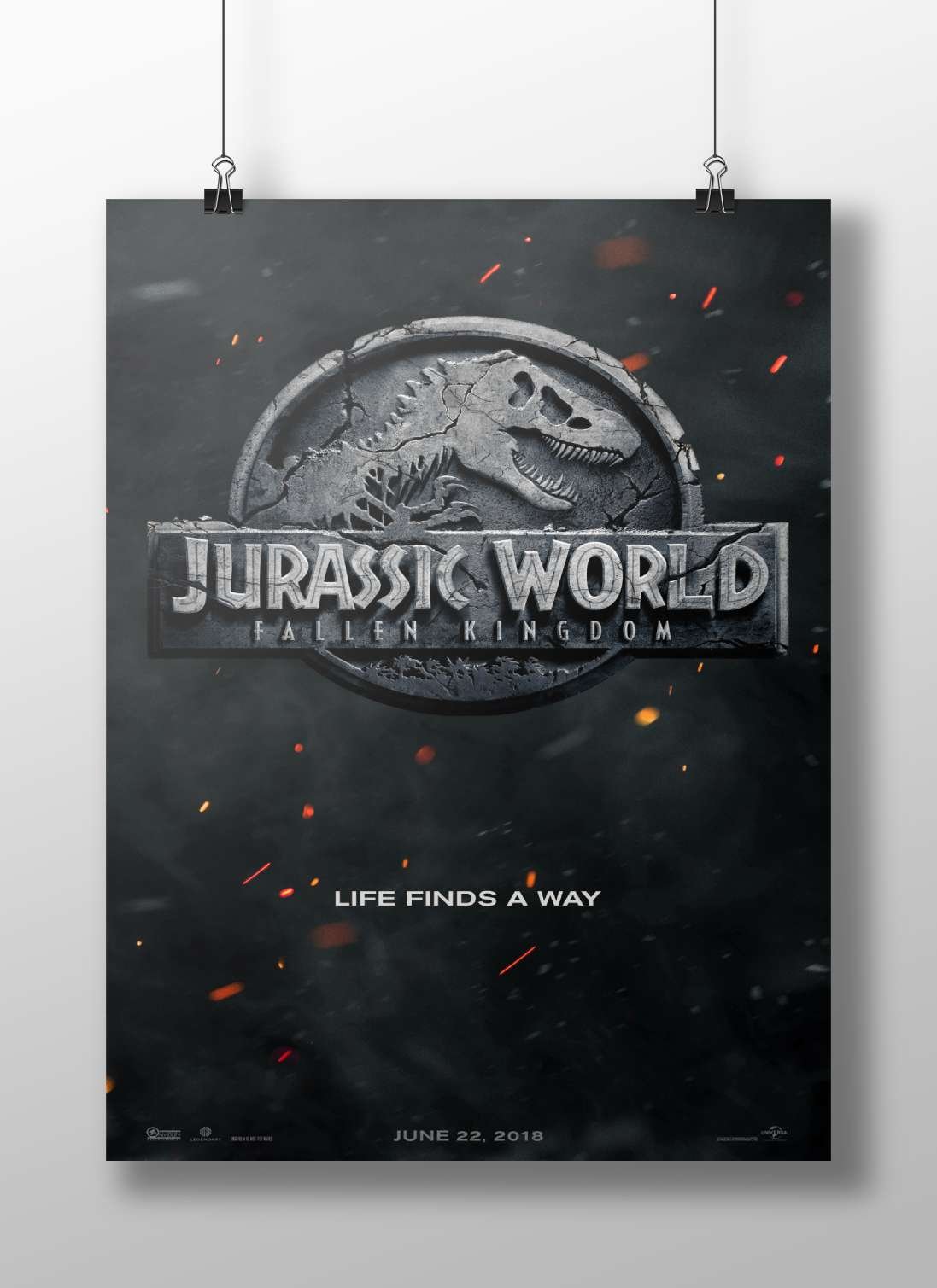 Jurassic World: Fallen Kingdom Main Subject: Jurassic World: Fallen Kingdom Matte BoizzBoard rigid print — Bollywood wall