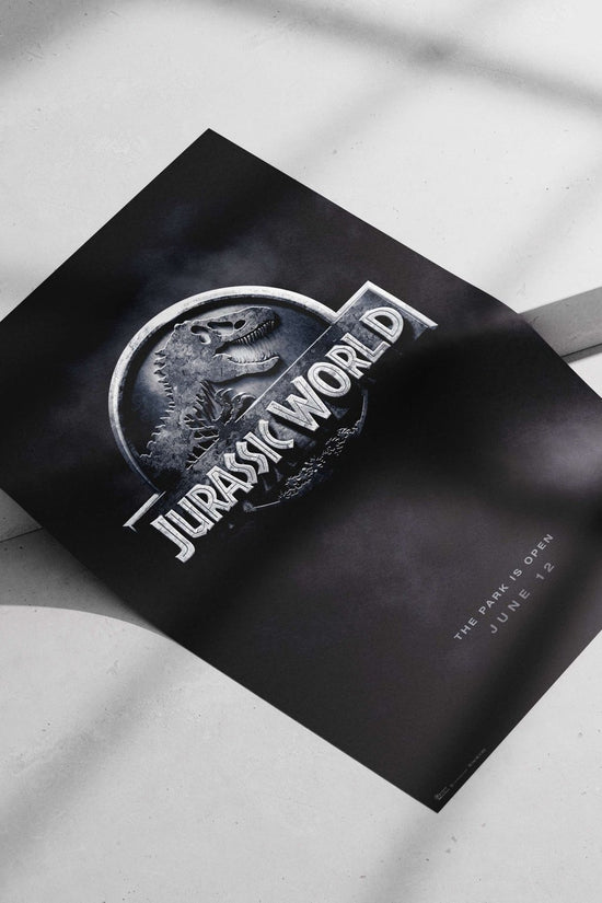 Jurassic World franchise logo Main Subject: Jurassic World franchise logo Matte poster print — Gaming wall art India |