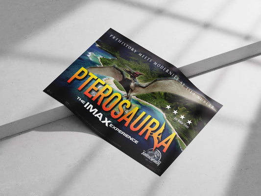 Pterosauria (Jurassic World film) Main Subject: Pterosauria (Jurassic World film) Matte poster print — Superhero wall art