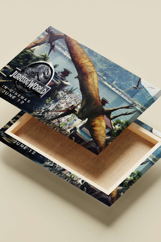 Jurassic World Main Subject: Jurassic World Canvas wall art — Bollywood wall art India | PosterBoizz
