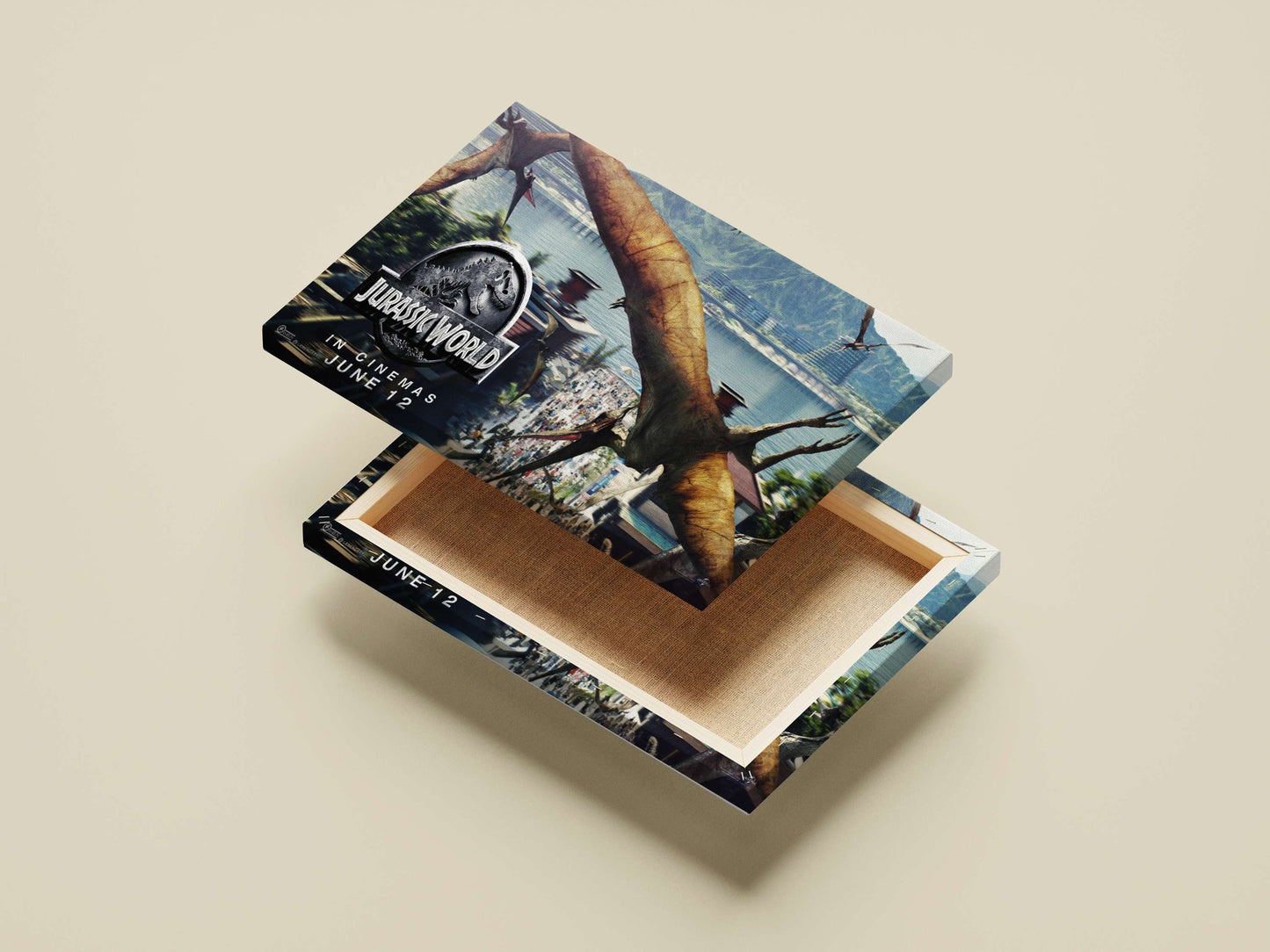 Jurassic World Main Subject: Jurassic World Canvas wall art — Bollywood wall art India | PosterBoizz