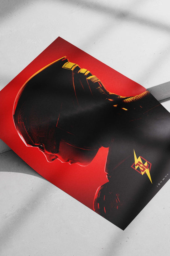 The Flash (DC Comics superhero) Main Subject: The Flash (DC Comics superhero) Matte poster print — Superhero wall art India