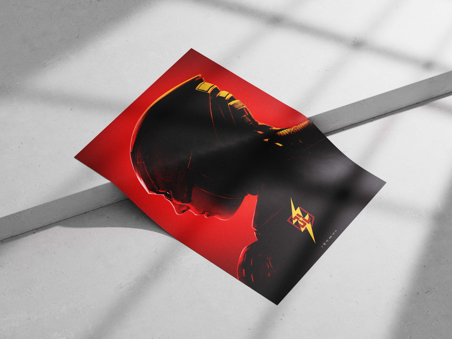 The Flash (DC Comics superhero) Main Subject: The Flash (DC Comics superhero) Matte poster print — Superhero wall art India