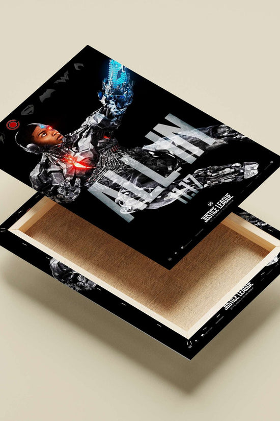 Cyborg (Victor Stone) from DC's Justice League Main Subject: Cyborg (Victor Stone) from DC's Justice League Canvas wall art