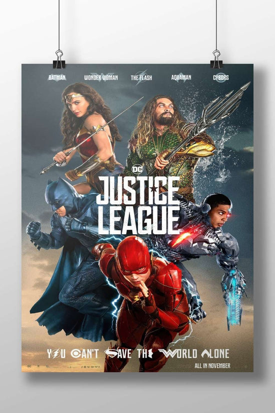 Justice League (DC Comics) featuring Batman, Wonder Woman, The Flash, Aquaman, and Cyborg Main Subject: Justice League (DC