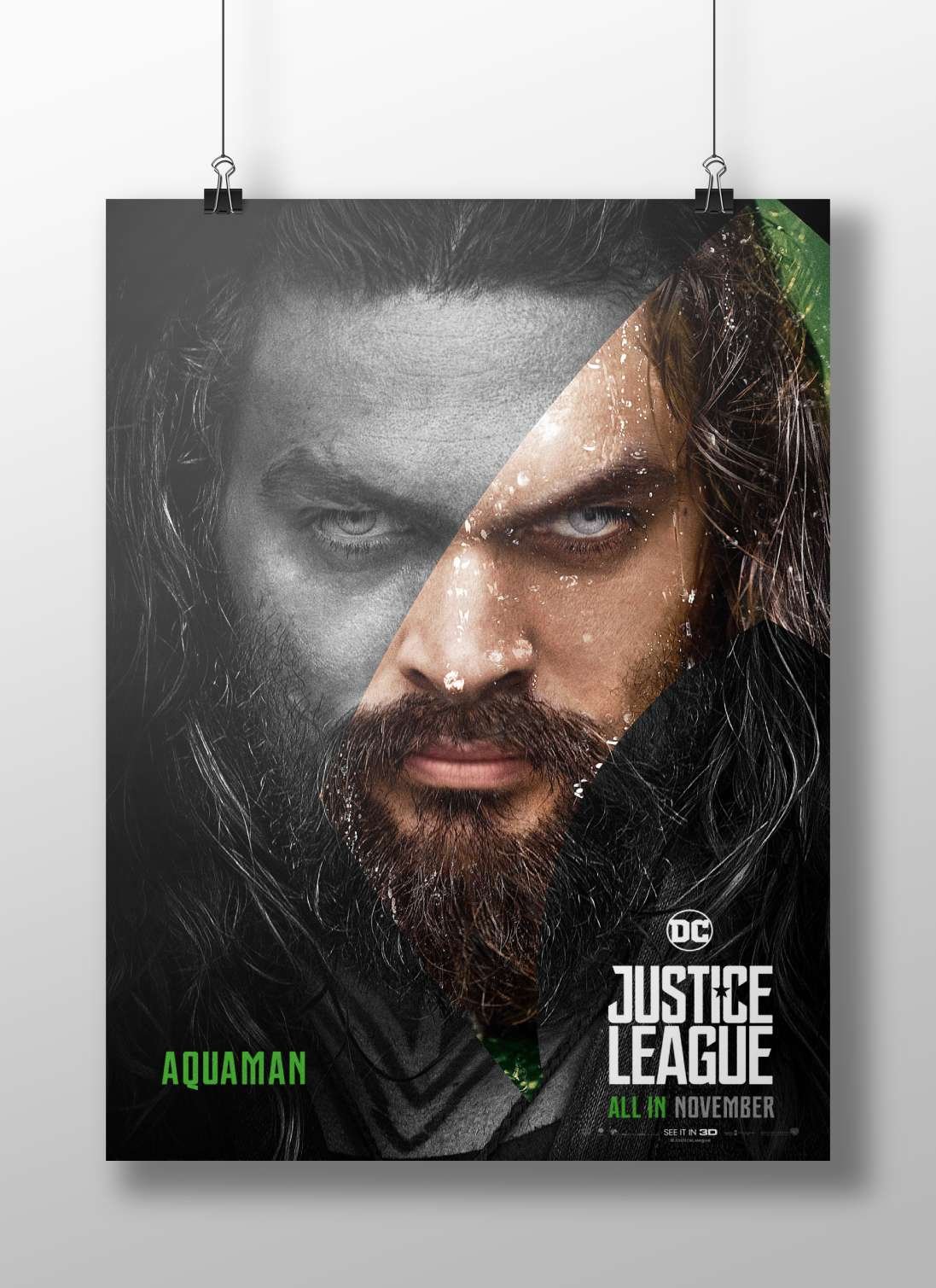 Arthur Curry as Aquaman from DC's Justice League Main Subject: Arthur Curry as Aquaman from DC's Justice League Matte