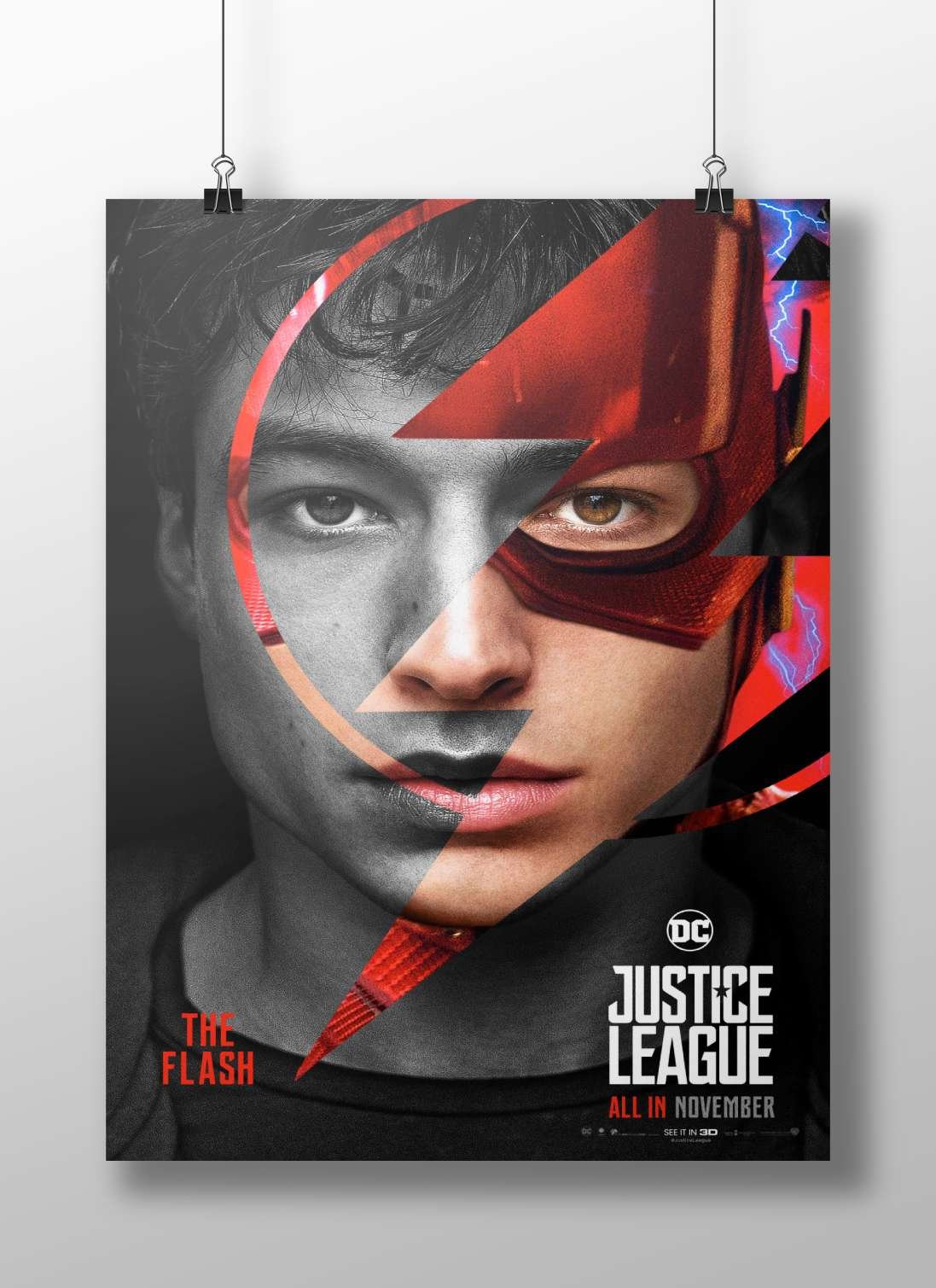 Barry Allen as The Flash from DC Comics' Justice League Main Subject: Barry Allen as The Flash from DC Comics' Justice