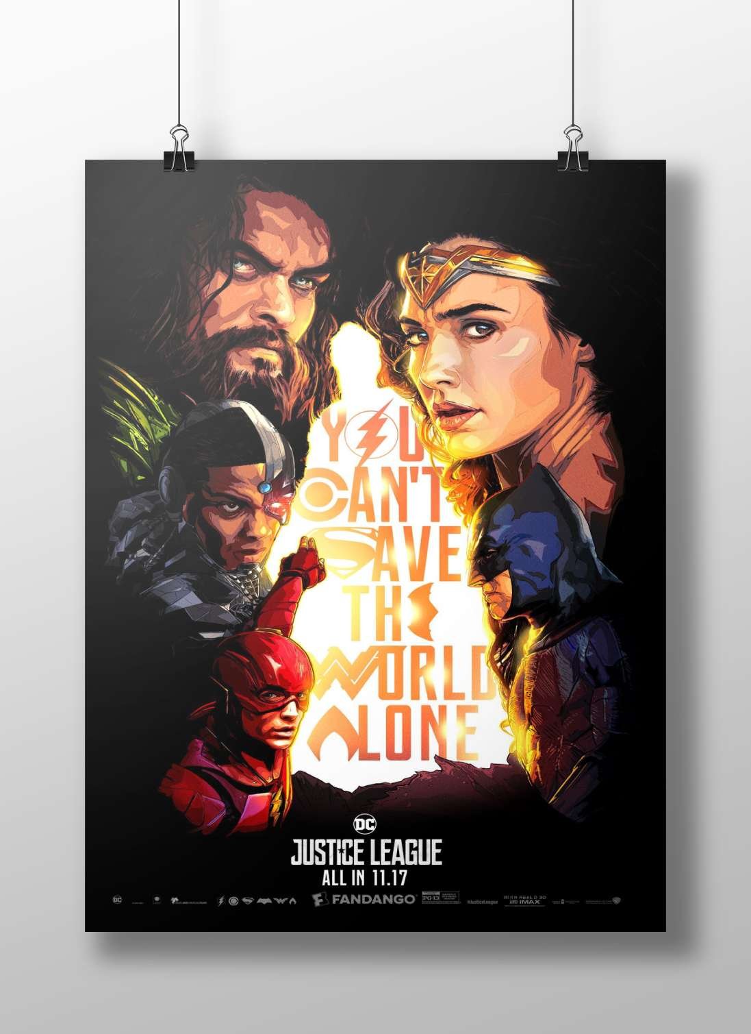 Aquaman, Wonder Woman, Cyborg, The Flash, and Batman (DC Justice League heroes) Main Subject: Aquaman, Wonder Woman, Cyborg,
