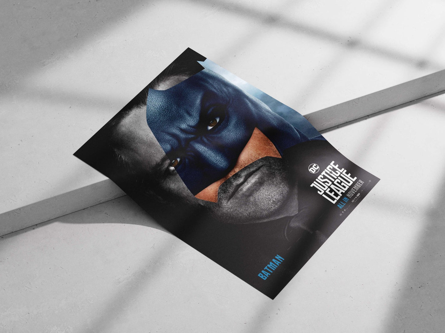 Batman from DC Comics' Justice League franchise Main Subject: Batman from DC Comics' Justice League franchise Matte poster